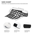 thumbnail image 3 of Yiaed Anchor Black Tartan Plaid Print Sport Sun Visor Hats Adjustable Empty Top Baseball Cap Cotton Ball Caps for Women and Men, 3 of 5