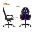 thumbnail image 2 of YRLLENSDAN Gaming Chair Comfy Computer Chair Heavy Duty Gaming Chair Adjustable PU Leather Office Desk Chair Cheap Rolling Gaming Chair Gamer Chair for Adults, Purple (MIN), 2 of 8