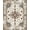 Brown Beige Ivory, Pattern 1, variant on ODIKA 8'x10' Washable Area Rug Vintage Traditional Medallion With Distressed Floral Scroll Border for King Size Bedroom Under Bed, Master Suite, Non-Shedding, Easy Care