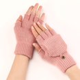thumbnail image 4 of Uooqdmx Gloves for Cold Weather Winter Gloves Winter Knit Fingerless Gloves Wool Gloves Thermal Gloves Unisex Warm Gloves Pink One Size, 4 of 5