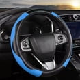 thumbnail image 1 of Universal Anti-Slip Steering Wheel Cover - Breathable Microfiber PU Leather Auto Interior Protector - All-Season Car Wheel Grip for Comfort, 1 of 8