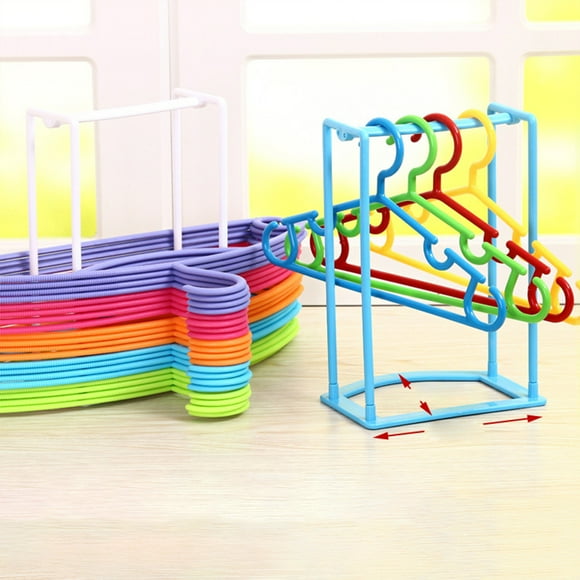 relayinert Stand Stablely Clothes Hangers Storage Premium Holder For Hanger Stacker green 1Set