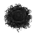 thumbnail image 4 of Moño de pelo , postizos, moño corto, extensión de cabello de de fibra sintética, moño de pelo desordenado para ir de compras, negro, 4 of 8