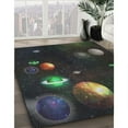 thumbnail image 2 of Ahgly Company Indoor Square Patterned Black Novelty Area Rugs, 6' Square, 2 of 6