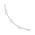 thumbnail image 2 of 925 Sterling Silver Rhodium Plated Heart Bracelet, 2 of 3