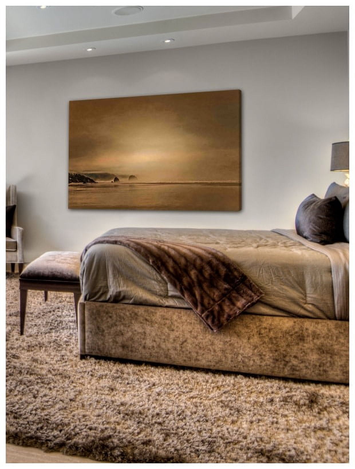 Marmont Hill "Gentle Coastal Sunrise" Painting Print on Canvas
