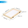 thumbnail image 2 of Uxcell 2Pcs A4 Sizes 11.8 x 8.3 Inch 2 in 1 Wooden Paper Making Screen, 2 of 6