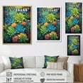 thumbnail image 4 of Designart "Paradise of Succulents Green Blue Bliss I" Floral & Botanical Floater Framed Canvas Art Print, 4 of 7