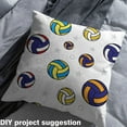 thumbnail image 2 of Castle Fairy Sport Volleyball Fabric by the Yard 3 Yards for Boys,Stars Print Sewing Fabric,Ball Gamer Fabric for Sewing,Super Cozy Room Decor, 2 of 6