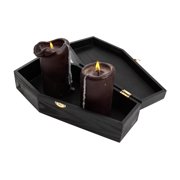 Creative Hobbies 12 Black Painted Wood Coffin Box - Halloween Coffin Box, Fillable Hinged Box for Halloween Décor, Party Favor, Goth, Doll Coffin, Pet Casket…