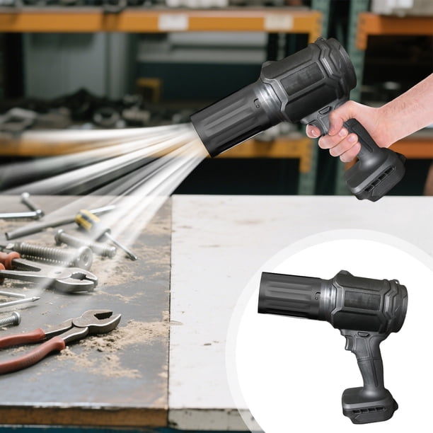Soplador de batería de litio (desnudo) negro, soplador industrial recargable de litio, pequeño soplador de hollín, colector de hollín de automóvil motorizado de carbón