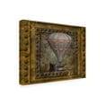 thumbnail image 4 of Canvas Wall Art - Tina Mitchell 'Steampunk Hot Air Balloon' Wall Art for Living Room, Bedroom, or Office Décor by Trademark Fine Art - 19 x 19 Inches, 4 of 4