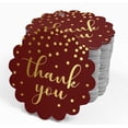 thumbnail image 4 of Inkdotpot Pack Of 100 Thank You Bridal Shower Favor Paper Tags Craft Real Gold Foil Hang Tags, 4 of 7