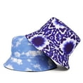 thumbnail image 2 of CoCopeaunts Women Tie Dye Bucket Hat Reversible Street Hip Hop Outdoor Men Fisherman Hat for Summer Travel Anti-Ultraviolet, 2 of 8