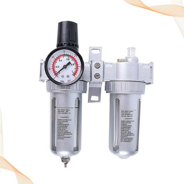 PAMINGONO Air Compressor Drain SFC400 Water Separator for Air Compressor Aluminum Alloy 1 Set