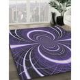 thumbnail image 2 of Ahgly Company Indoor Rectangle Patterned Lavender Purple Novelty Area Rugs, 6' x 9', 2 of 6