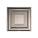 thumbnail image 3 of Fasade Easy Installation Portrait Brushed Nickel Glue Up Ceiling Tile/ Ceiling Panel (12" X 12" Sample), 3 of 3