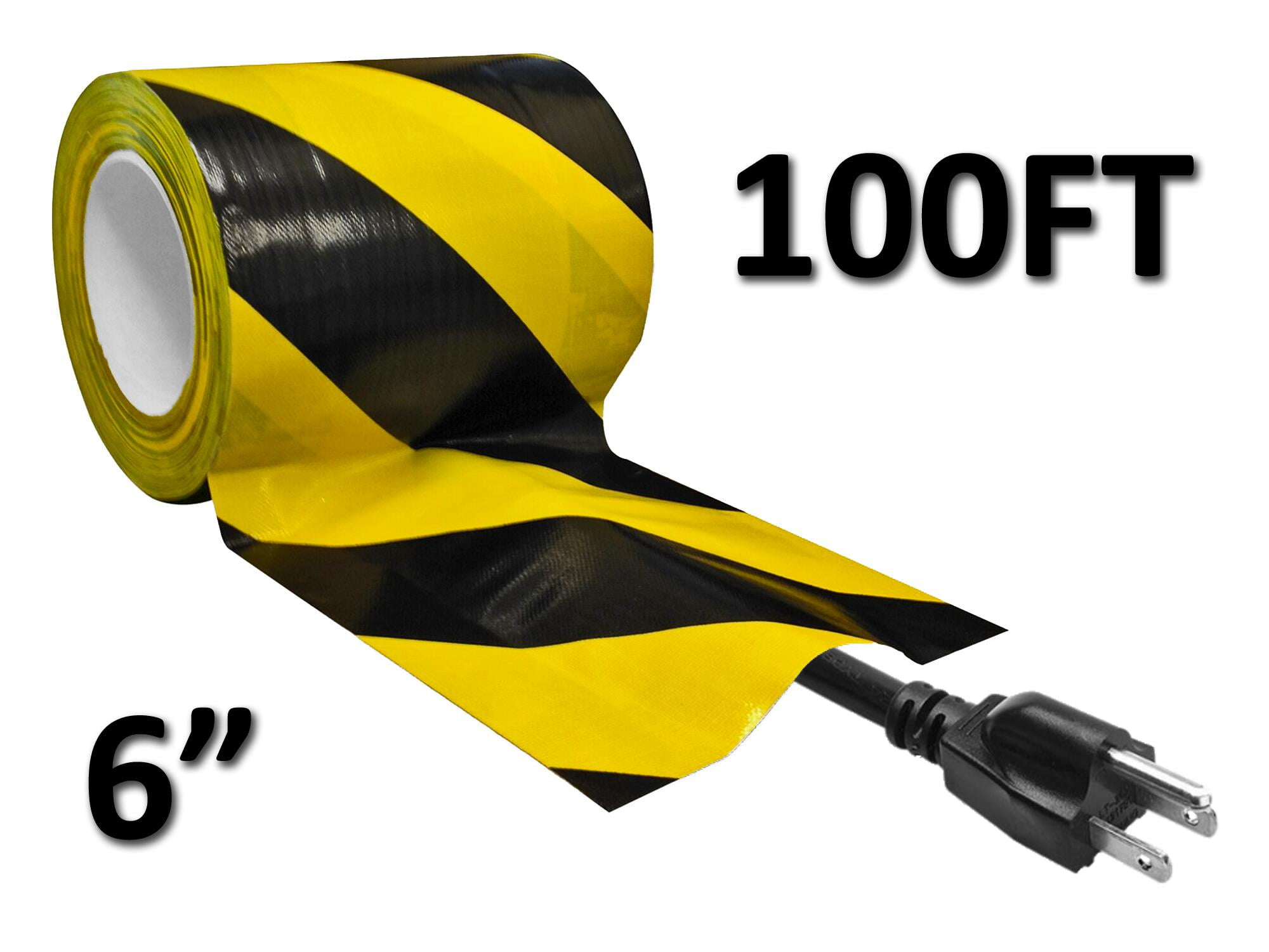Gaffers Floor Cord Cover Tape Width 6" Length 100 Feet Color
