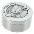 thumbnail image 1 of HEALEEP 1Set Decorative Tooth Box Silver Alloy Memorial Keepsake for Birthdays, 1 of 8