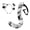 B, variant on Anime Cat Fox Wolf Ears Headband Furry Plush Tail Set, Halloween Animal Party Costumes Fursuit Therian Accessories