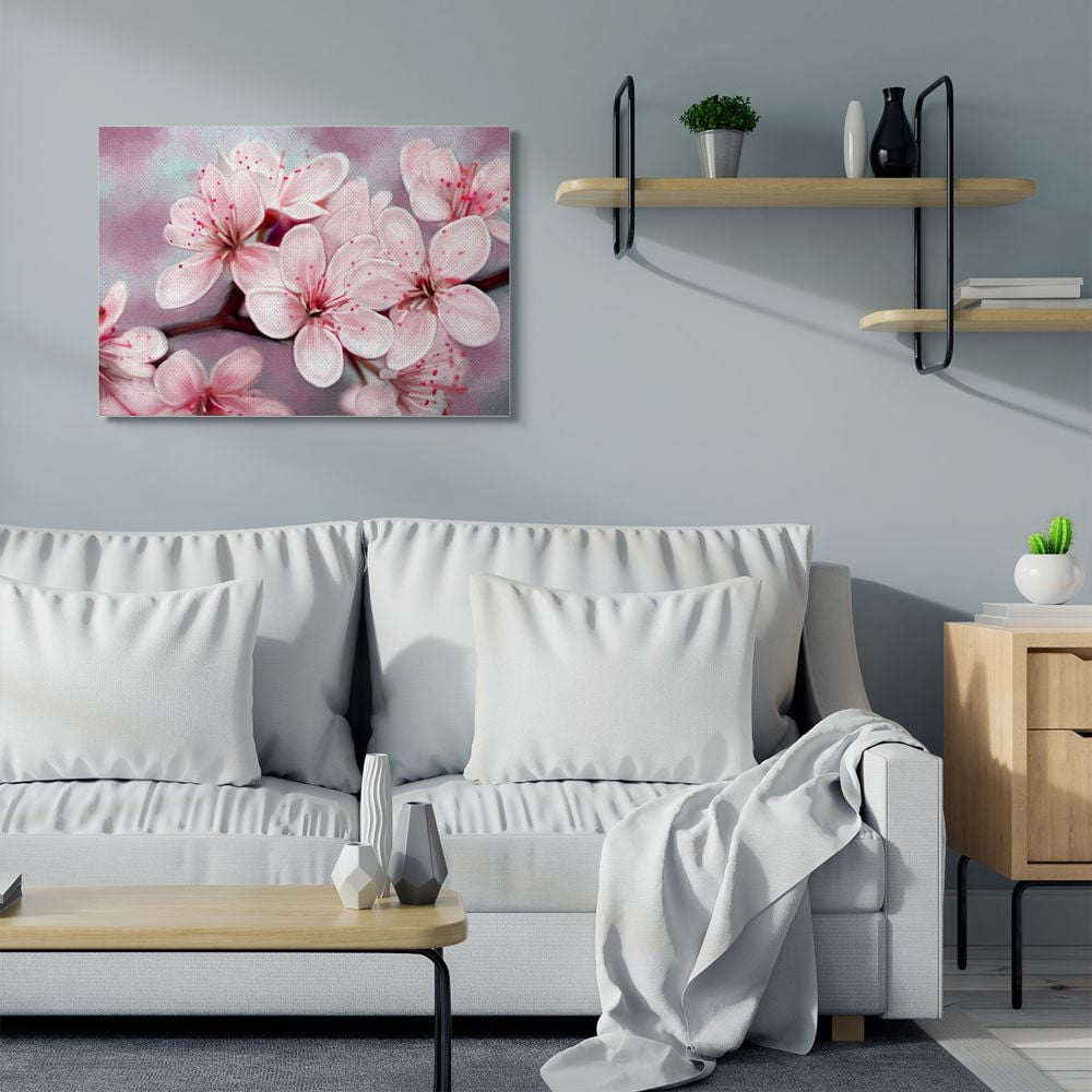 Stupell Industries Cherry Blossom Details Pink Floral Cluster Designed by Ziwei Li