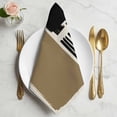 thumbnail image 2 of Brown Black Cloth Napkins, Farmhouse Striped Modern Abstract Art Washable and Reusable Dinner Napkins Set of 8, Table Napkin for Kitchen Party Birthday Wedding Hotel Housewarming 20"x20", 2 of 9