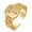 T, variant on Ring Wide Opening Adjustable Rhinestone 26 Letters Finger Ring Jewelry T