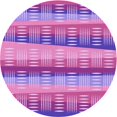 thumbnail image 1 of Ahgly Company Machine Washable Indoor Round Transitional Violet Purple Area Rugs, 3' Round, 1 of 7