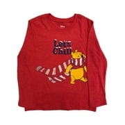 Disney Jumping Beans Infant & Toddler Boys Red Pooh Bear Holiday Tee Shirt 3T