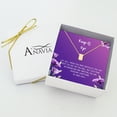 thumbnail image 3 of Anavia Keep It Up Card Gift Jewelry, Inspirational Card Necklace, Cheer up Gift, Encouragement Gift for Friend-[Gold Cube,Royal Purple Gift Card], 3 of 3
