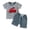 bleu, variante sur Vêtements d'Été pour Bébé Fille Patriotiques Usa Appliqués Ensemble 2 Pcs pour Tout-Petit Chemisiers à Manches Courtes à Col Rond et Shorts