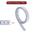 thumbnail image 2 of Self Adhesive Tape Measure 500cm Metric Right to Left Read Measuring Tape Steel Sticky Ruler, White, 2 of 5