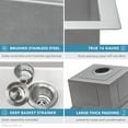 thumbnail image 6 of Stegmeier RVH8221 Multicolor Stainless Steel 21 x 20 Inch Island Bar Prep Sink, 6 of 16