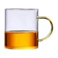 thumbnail image 1 of 4PCS Glass Cups with Handle Set Mini Thickened Heat-resistant Master Cup Transparent Home Brewing Tea Cup, 1 of 8