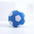 thumbnail image 2 of Pelotas de juguetes para perros: pelota de fútbol de felpa masticable para perros, pelota suave y chirriante para mascotas rellena con un juguete de rompecabezas para perros para interiores, 2 of 5