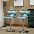 thumbnail image 4 of Upholstery Airlift Adjustable Swivel Barstool with Chrome Base, Set of 2, 4 of 9