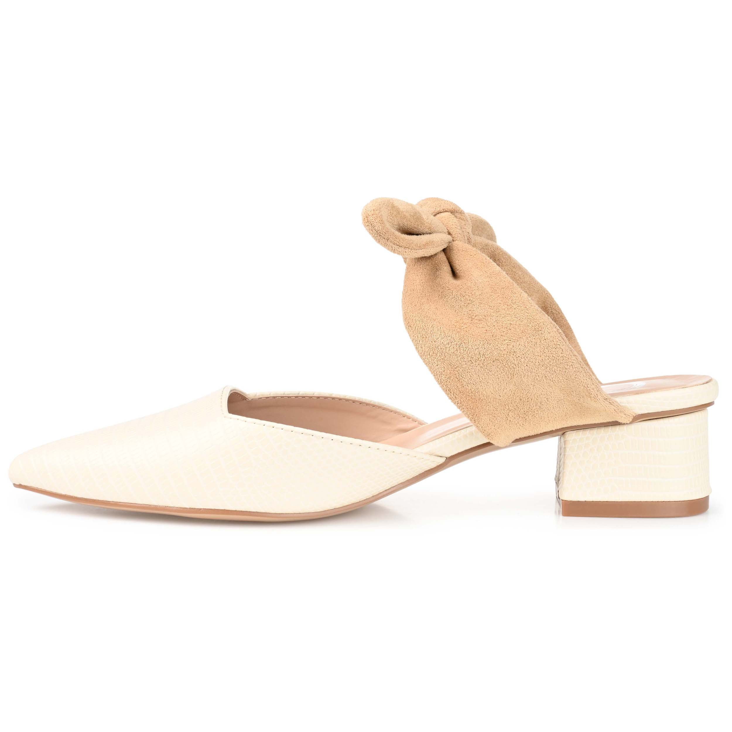 Journee Womens Melora Slip On Pointed Toe Mules Flats