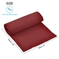 thumbnail image 2 of Uxcell Elastic Cuffs Ribbed Trims Cotton Fabric Knit Rib Stretch Tape Cuff Sleeve Waistband for Sewing Burgundy Red 39"x8", 2 of 5