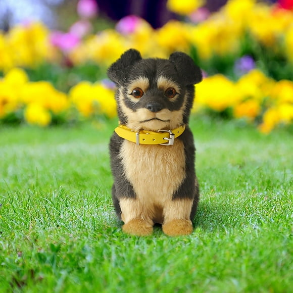 Decoración del hogar, decoración de habitaciones, decoración de paredes, juguete de simulación de perro ladrador, juguete peludo para mascotas, colección de decoración para el hogar y la oficina, rega