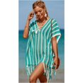 thumbnail image 2 of Crochet Stripe Fringe Cover Up, 2 of 6