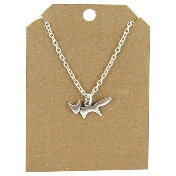 Deyuer Fashion Women Running Fox Pendant Chain Necklace Party Jewelry Birthday Gift