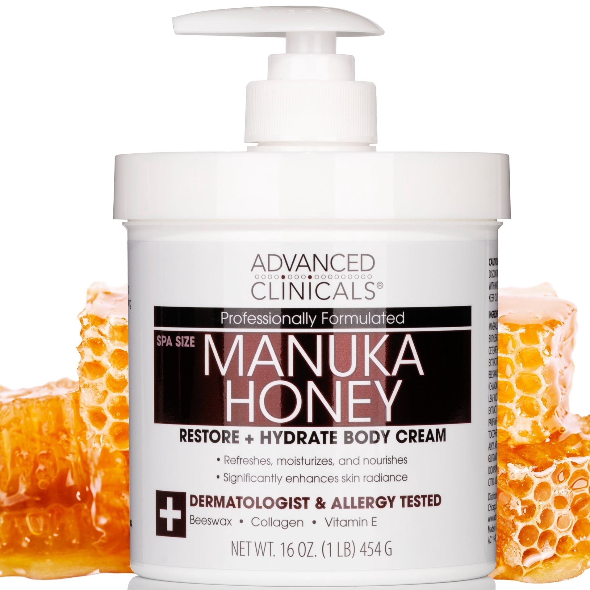 Advanced Clinicals, Body Cream, 16 fl oz, Nourishing and Hydrating