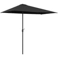 thumbnail image 1 of Outsunny Parasol Demi-Parasol Extérieur de Balcon 8 Pi Noir, 1 of 10