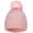 Sequin-pink, variant on Winter Knit Hat with Pompom - Sparkly Sequin & Rhinestone Beanie, Warm Ski Cap for Boys & Girls Ages 3-14