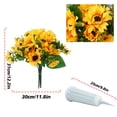 thumbnail image 4 of SLYNSHome Artificial Cemetery Flowers Sunflowers Silk Flower with Stake for Grave Headstone Decoration Graveyard Memorial Flowers, 4 of 7