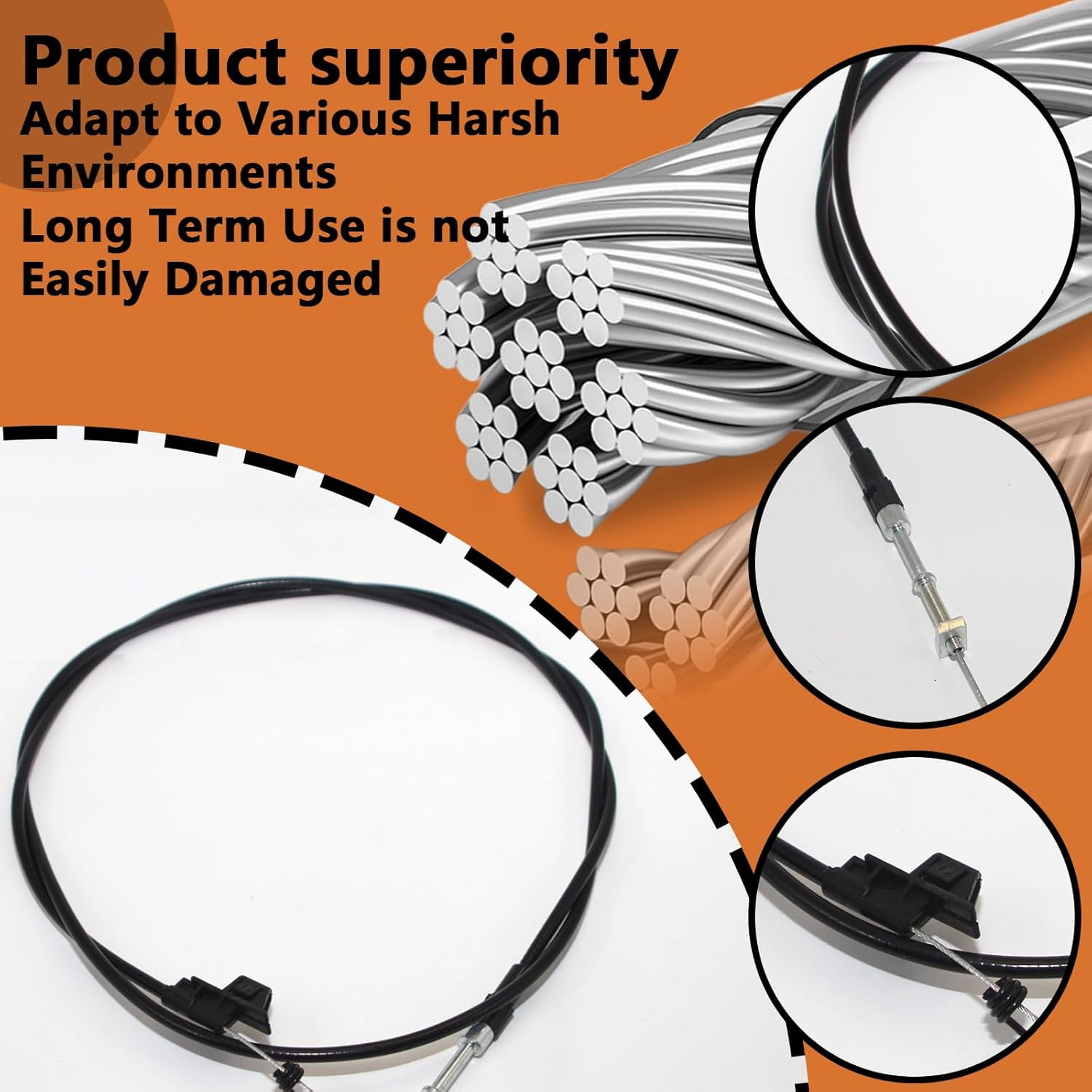 Aniceparthy 532447570 Drive Control Cable Replacement for Craftsman Husqvarna Lawn Mowers Throttle Cable Assembly