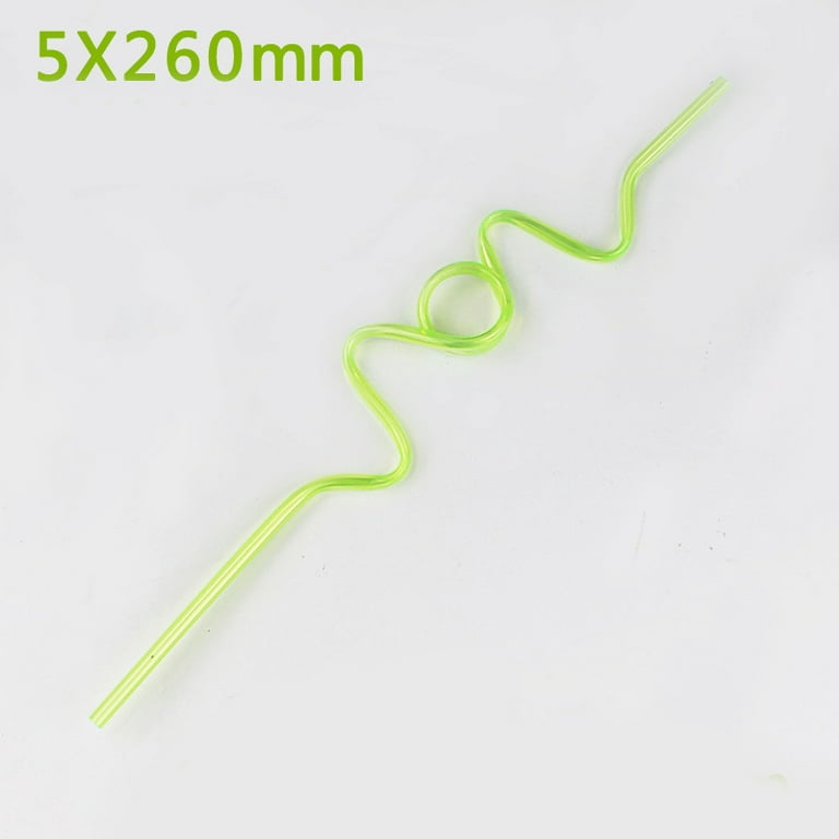 24 Pieces Valentine's Day Heart Shaped Straws Reusable Crazy Loop Straws  Valentine Theme Party Plastic Drinking Straws for Valentine's Day Birthday