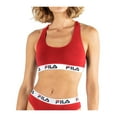 thumbnail image 2 of Fila Ladies Bustier - Unpadded Bra, Without Hanger, Cotton, Unicolor Red L (Large), 2 of 3