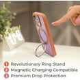 thumbnail image 3 of BLACK+DECKER 360°Spin Magnetic Stand for iPhone 16 Pro Max Case, Compatible with MagSafe Protective Stylish for iPhone16 ProMax Case, Ostand Kickstand Rotatable, Lanyard, Extra Buttons, Coral, 3 of 10