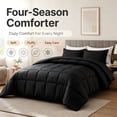thumbnail image 4 of Soft Lightweight Bed Comforter, All‑Season Microfiber Duvet Insert, Breathable Quilted Comforter, Multi‑Color & Size Options, 4 of 7